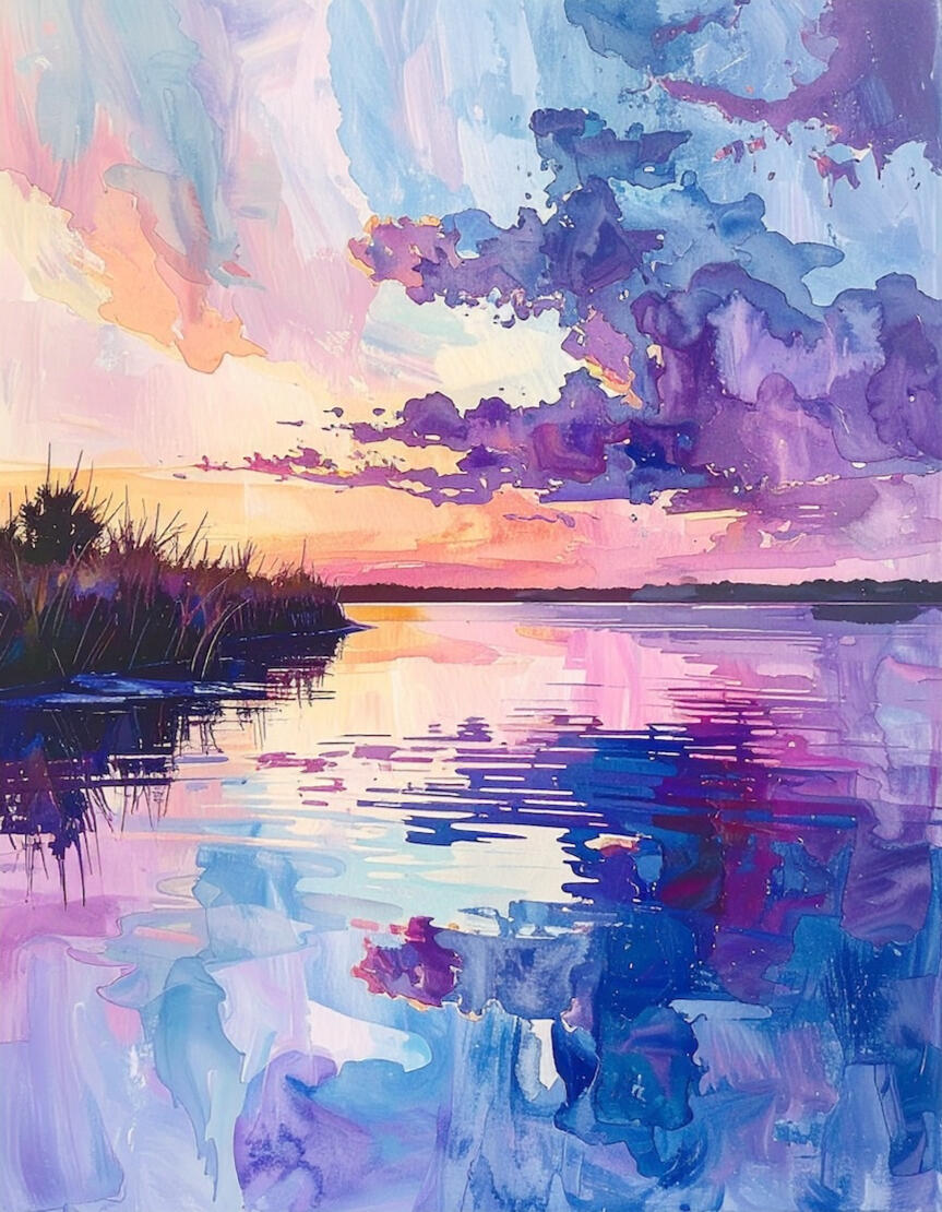 Triptych Center 24 x 30